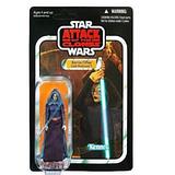 HASBRO Star Wars Vintage Collection VC#051 Barriss Offee-Jedi Padawan (AOTC) figure, 2010 in Acrylic Case