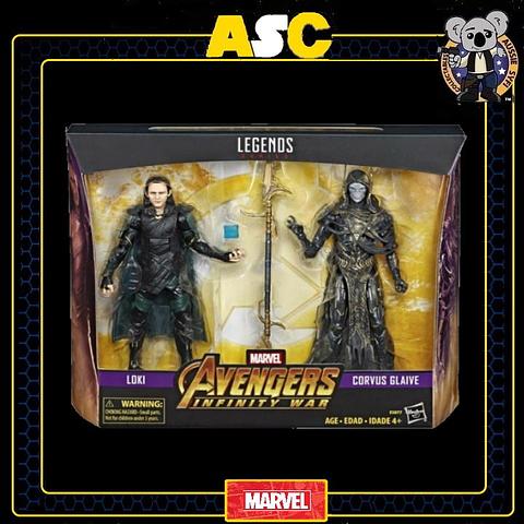 Hasbro Loki & Corvus Glaive Marvel Legends 6 inch Action Figure for sale online 