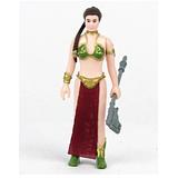 KENNER INSPIRED FAN ART : Star Wars Custom Vintage Style Princess Leia (Slave Outfit) POTF Exclusive 3.75" Carded  Figure by Stan Solo 2022 in Acrylic Case